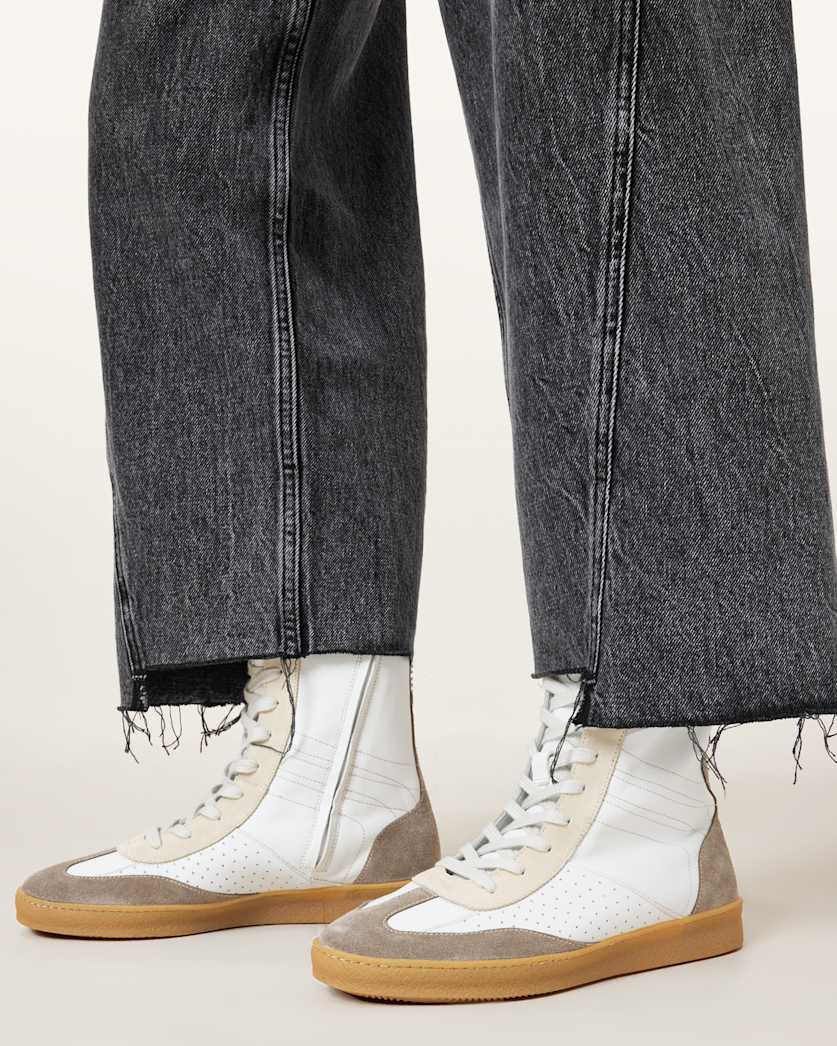 Louise Leather High Top Trainers