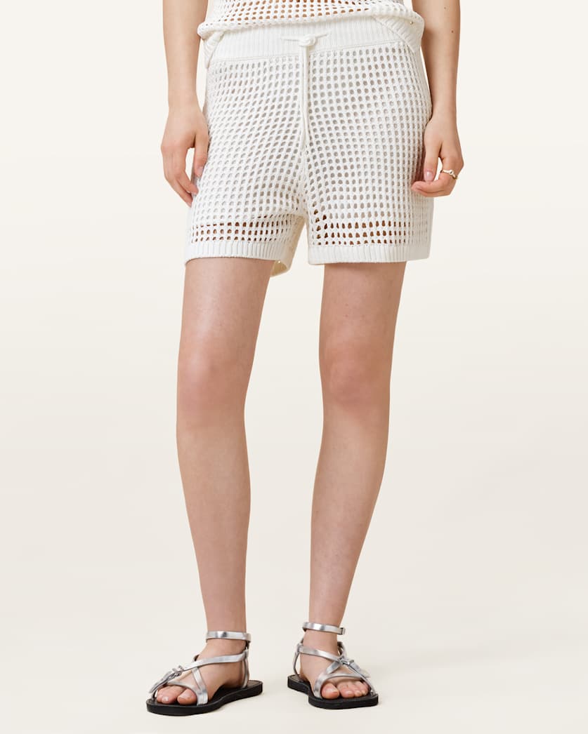 Paloma Open-Knit Shorts
