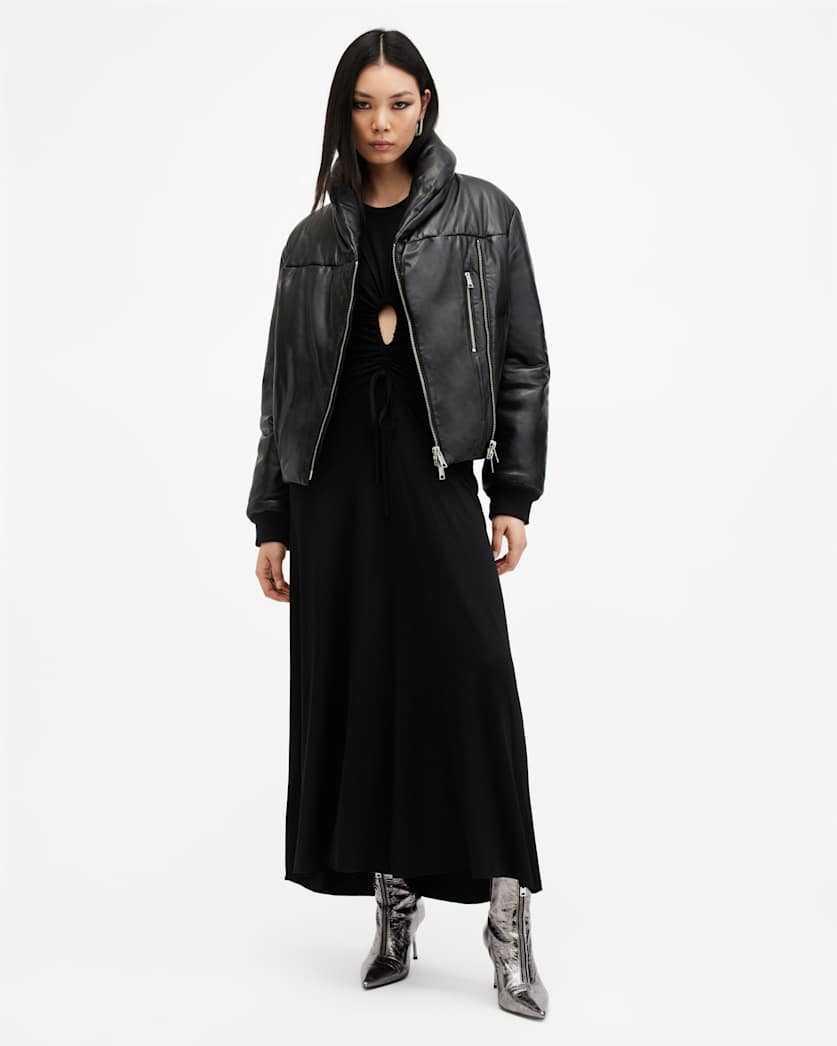 Lauren Leather Puffer Jacket