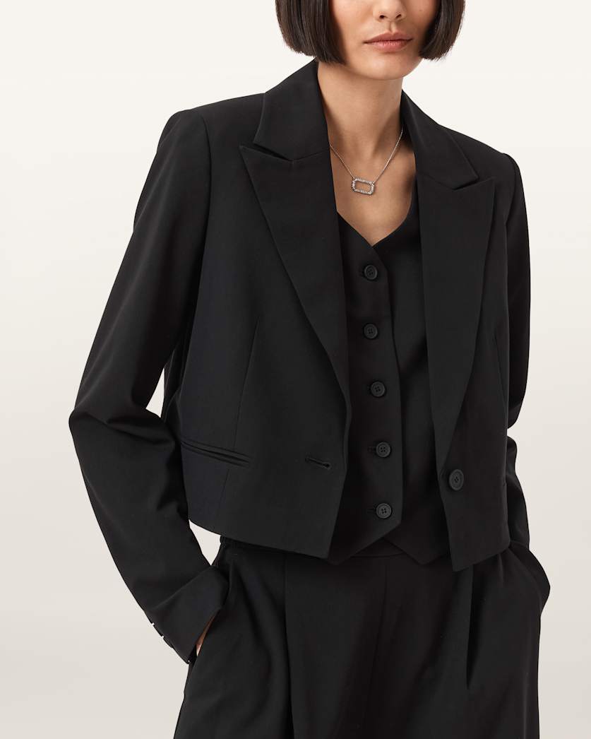 Shores Cropped Relaxed Fit Blazer