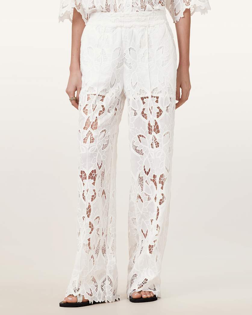 Charli Embroidered Straight Fit Trousers