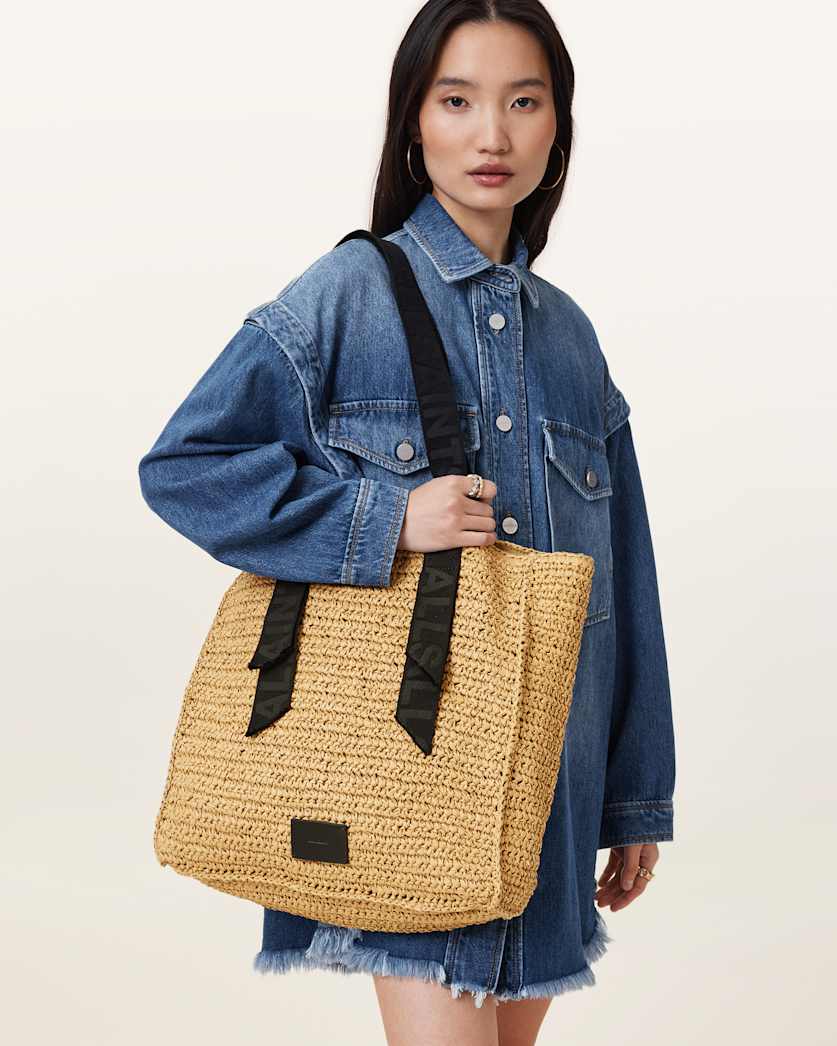Lullah Woven Straw Tote Bag