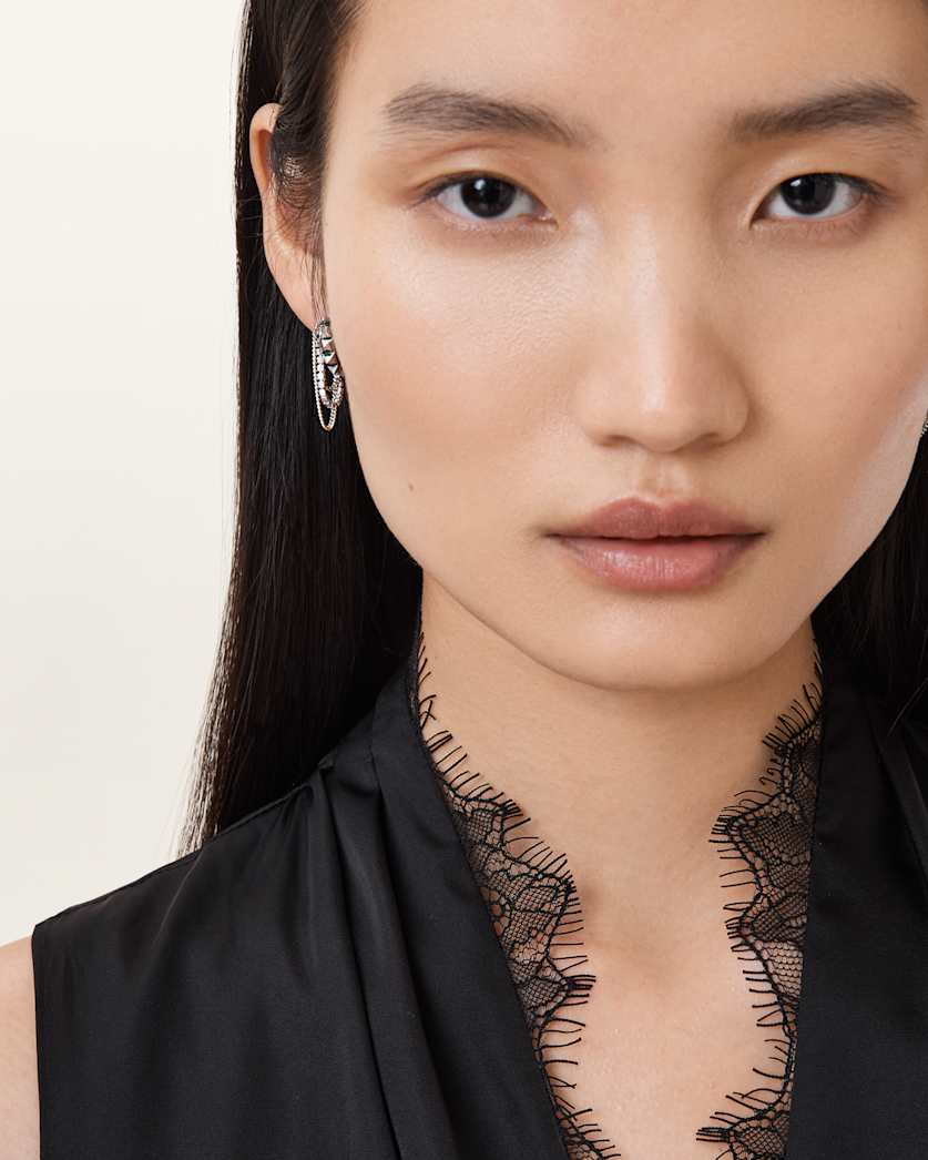 Trudy Small Chain Hoop Earrings