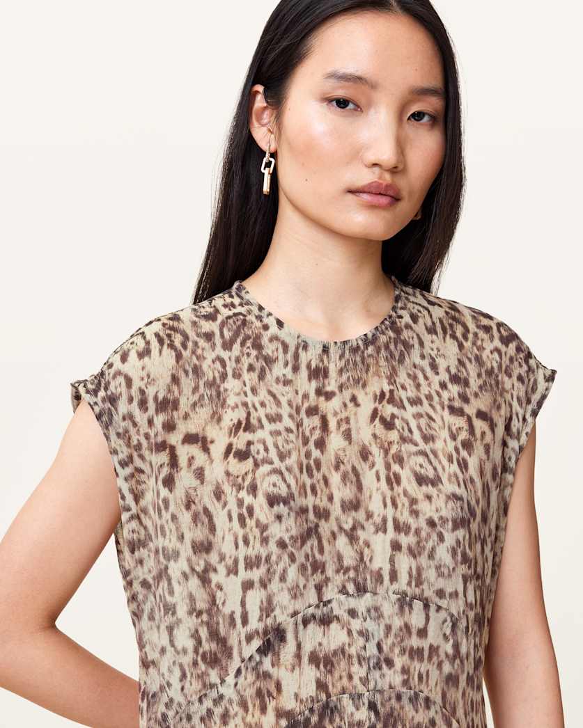 Arwen Leopard Print Dress