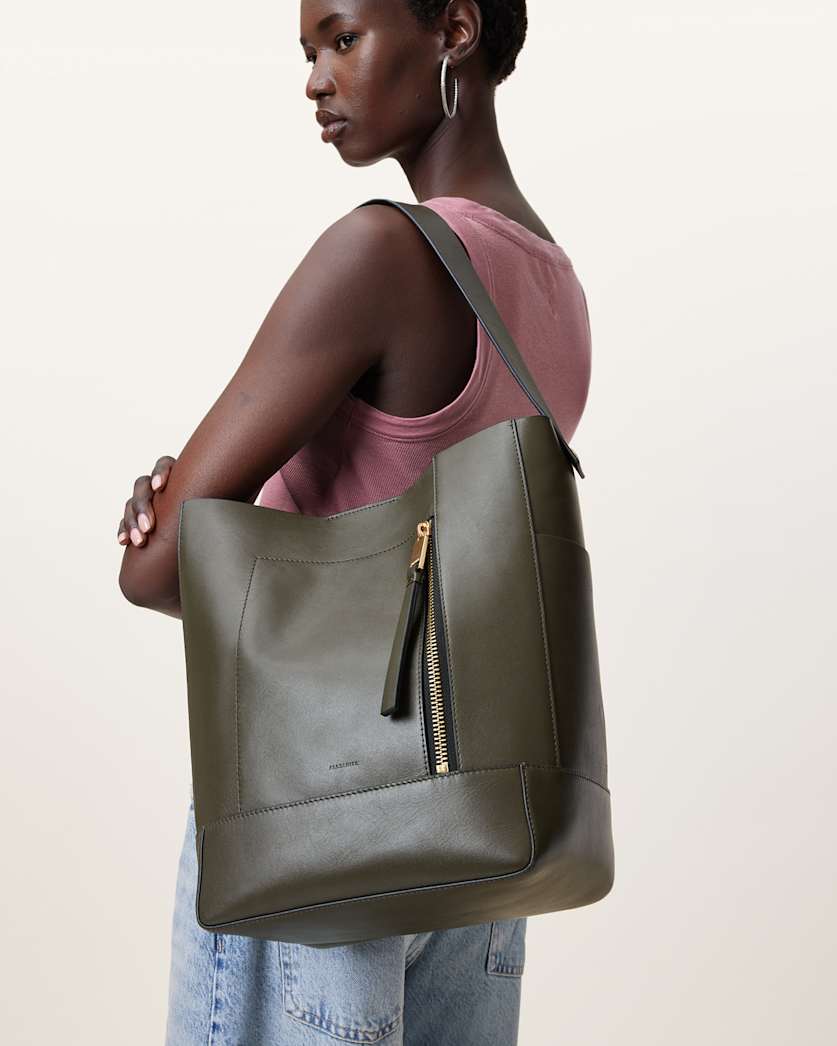Alba Leather Hobo Shoulder Bag