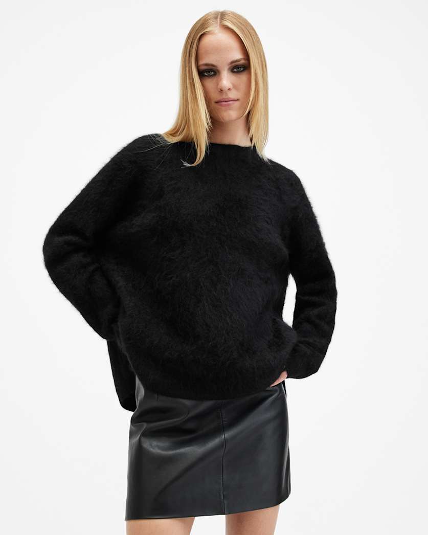 Rebel Brushed Cashmere Crew Neck Jumper