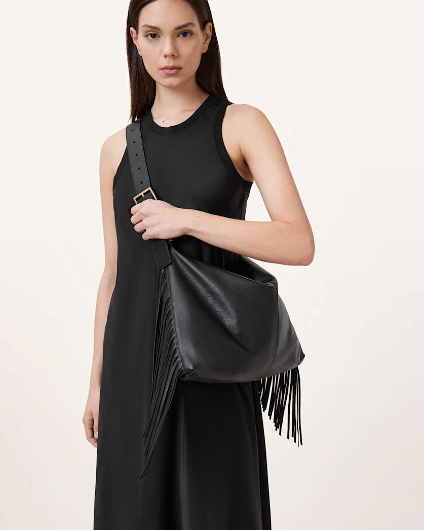 Edbury Fringed Leather Shoulder Bag