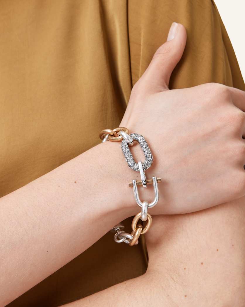 Cadence Two Tone Chain Bracelet