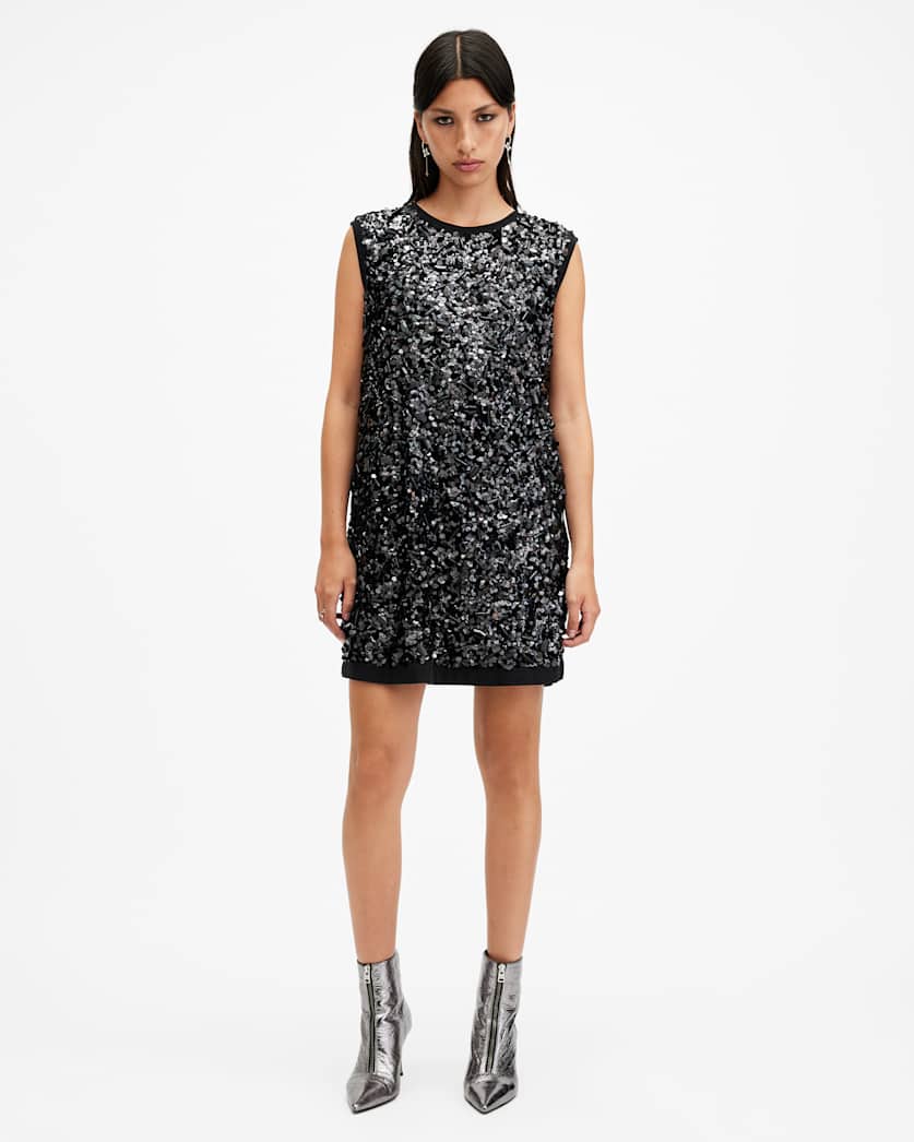 Ilia Embellished Relaxed Fit Mini Dress