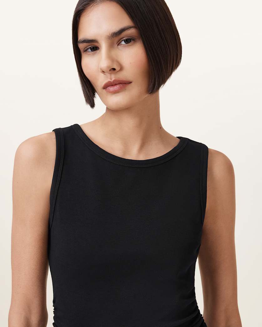 Katarina Boat Neck Slim Fit Tank Top