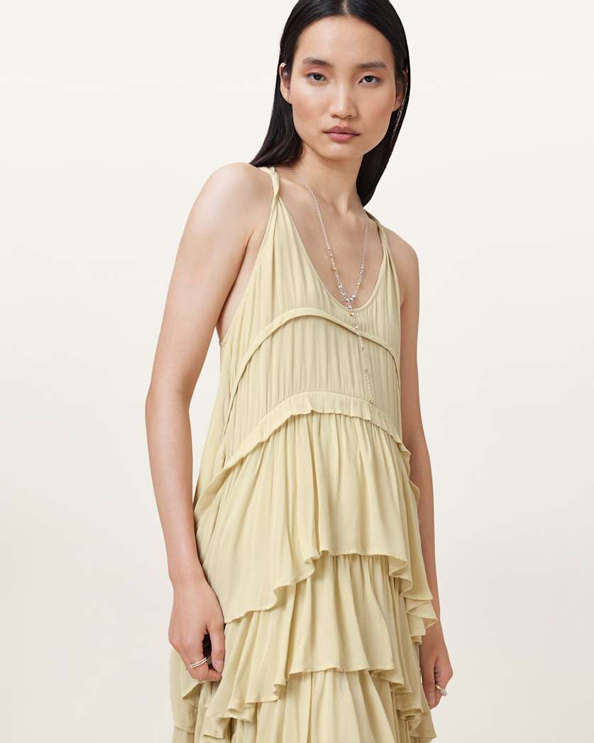 Cavarly Tiered Ruffle Maxi Dress