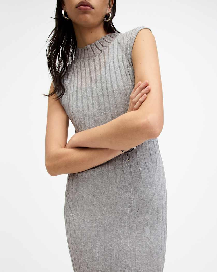 Patrice 2-In-1 Ribbed Midi Dress