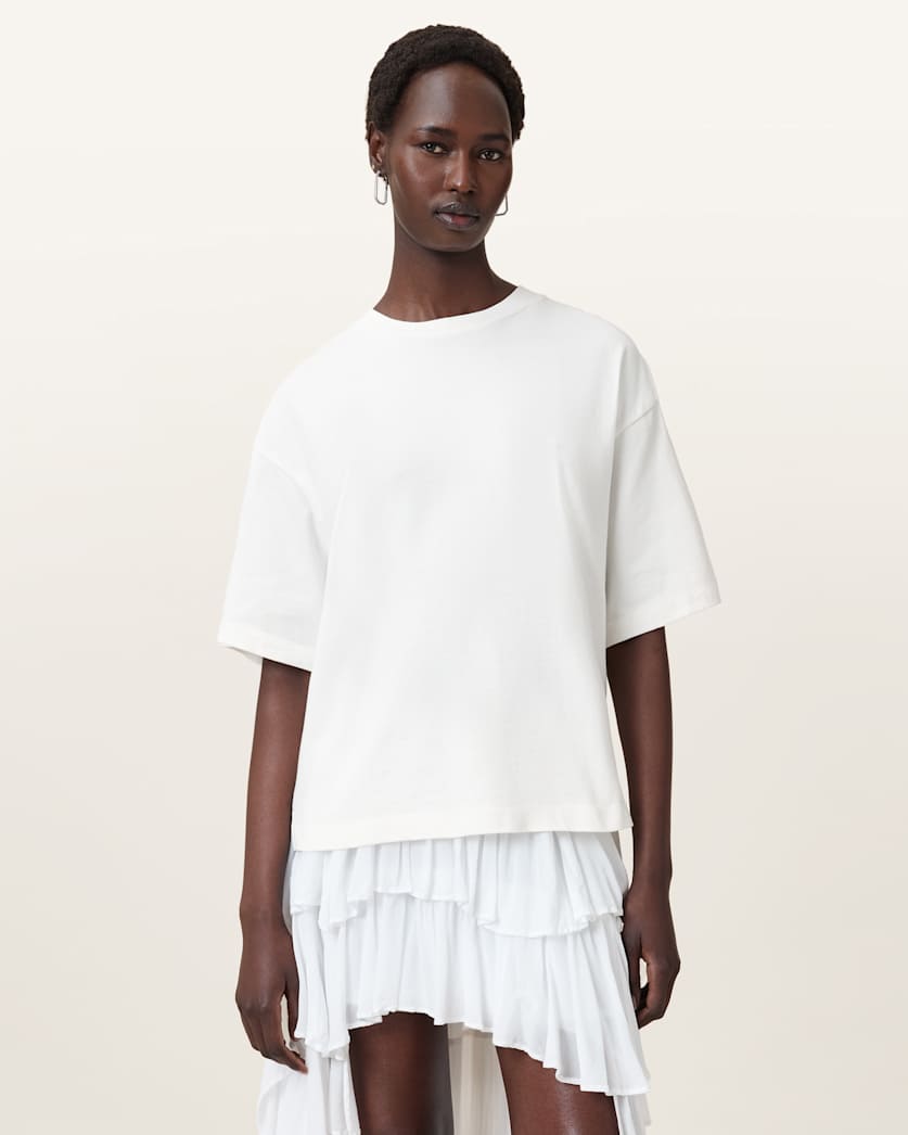 Amelie Crochet Oversized Boxy T-Shirt