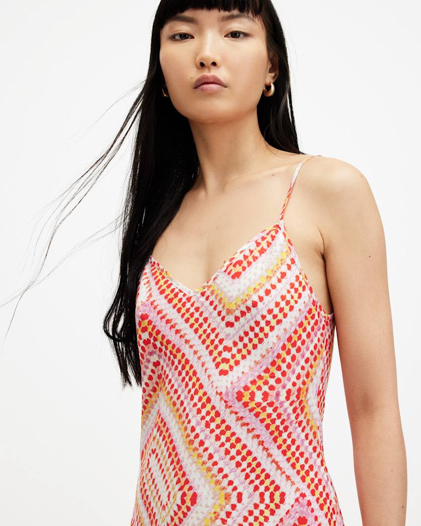 Bryony Luisa Print Midi Slip Dress