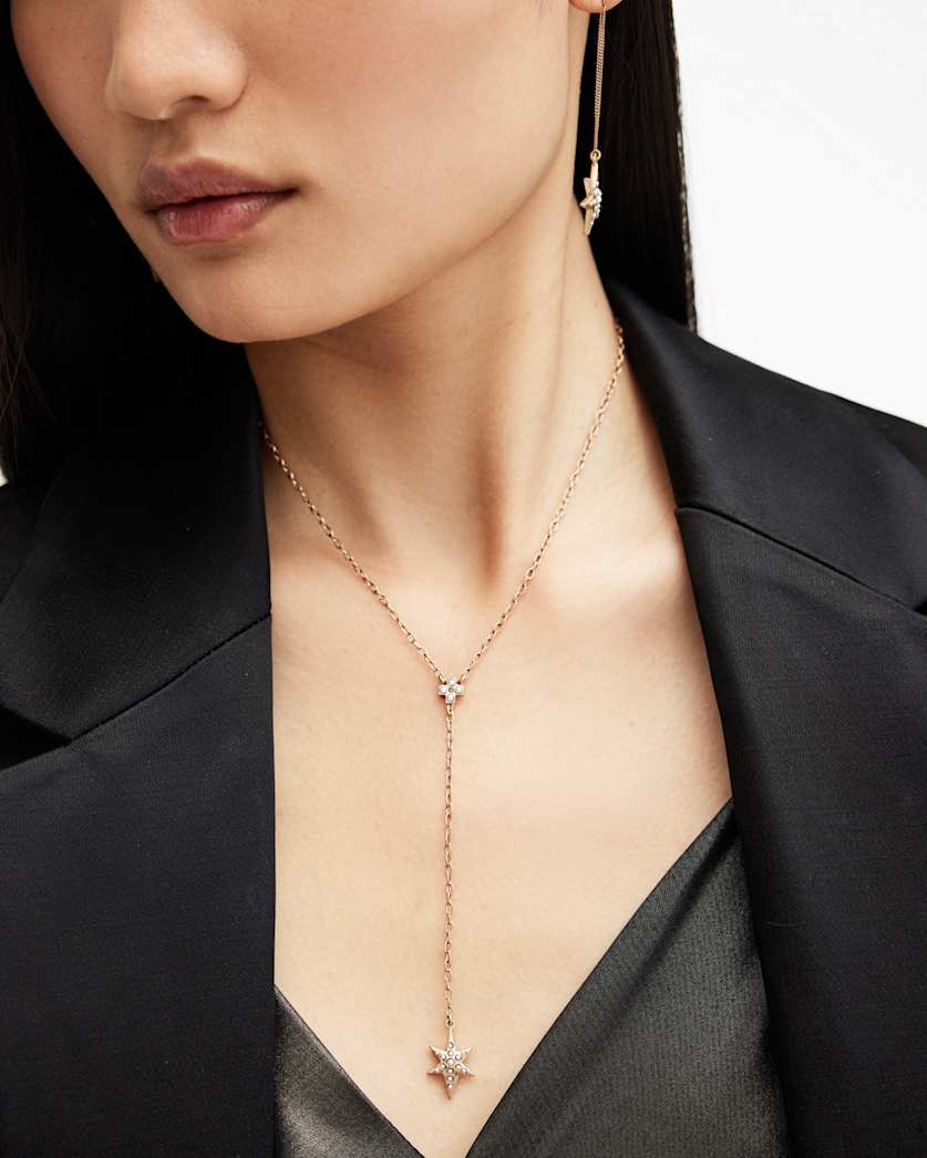 Tiana Star Drop Y-Shaped Necklace