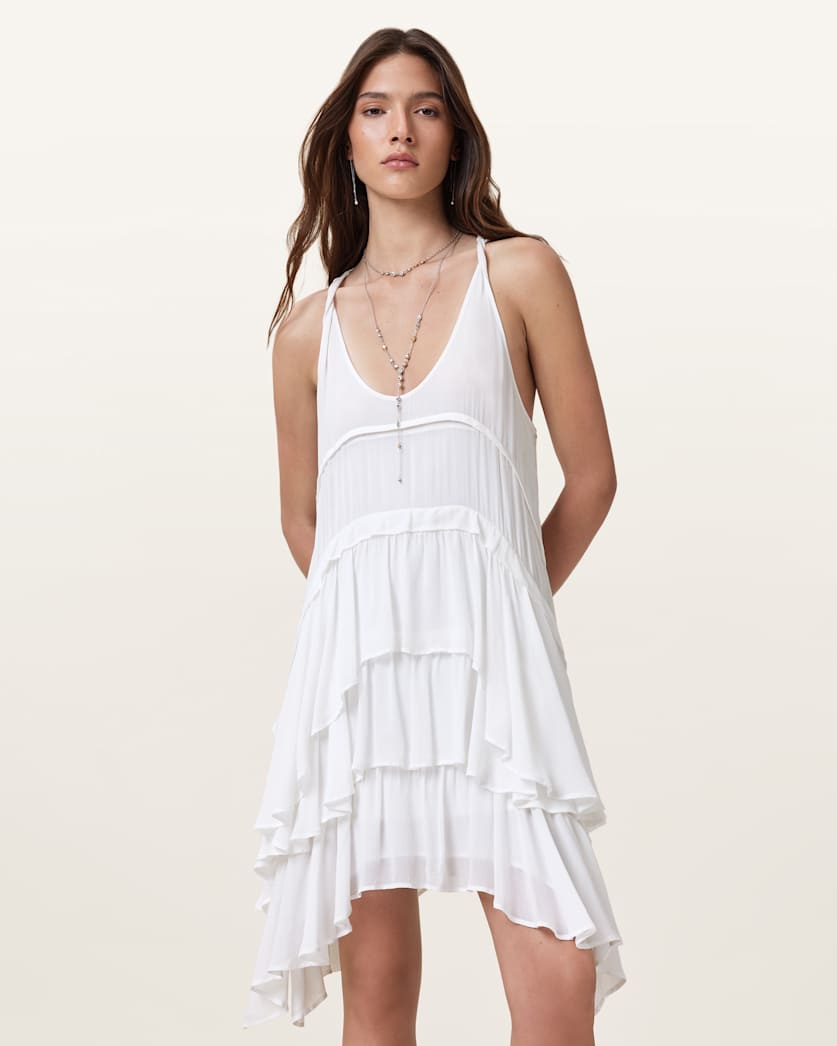 Cavarly Ruffled Mini Dress