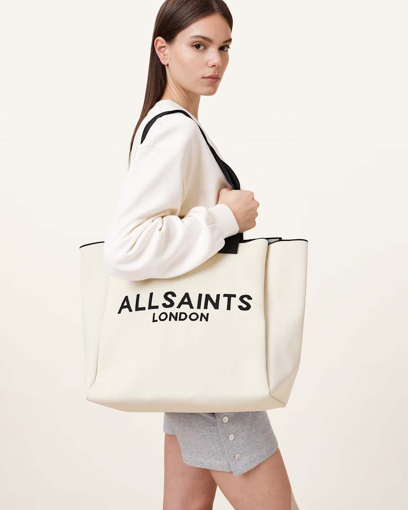 Izzy Large Logo Knitted Tote Bag