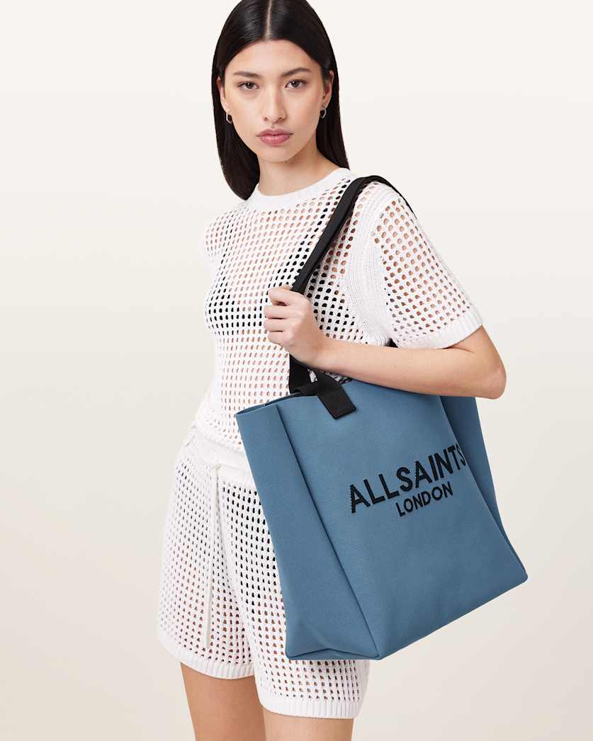 Izzy Large Logo Knitted Tote Bag