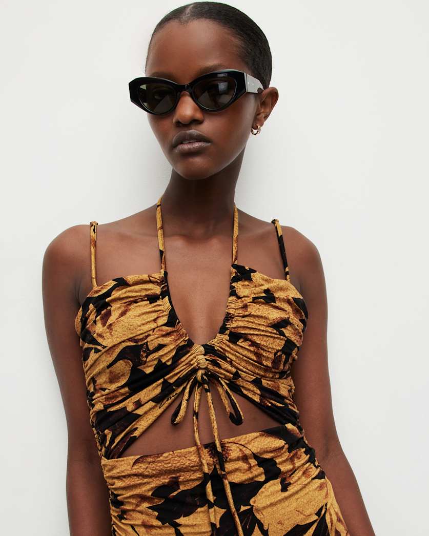 Amaya Alessandra Cut Out Midi Dress