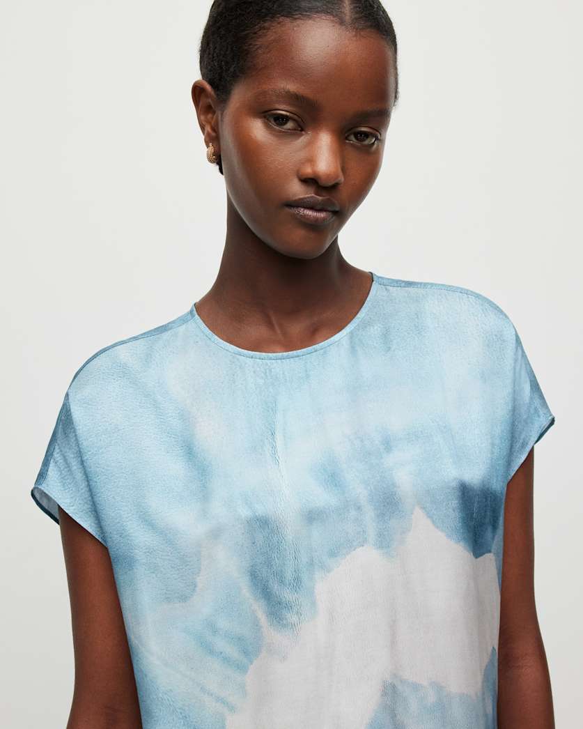 Etta Mariana Silk Blend Tie Dye Dress