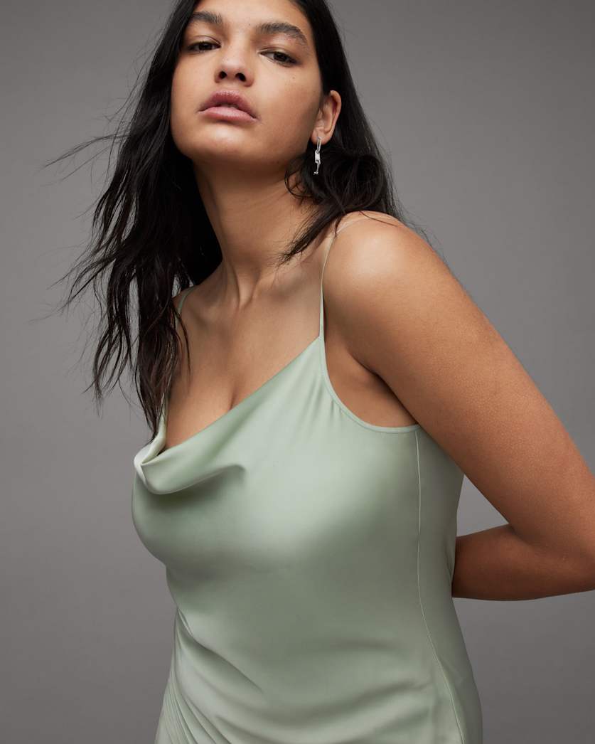 Hadley Cowl Neck Midi Slip Dress