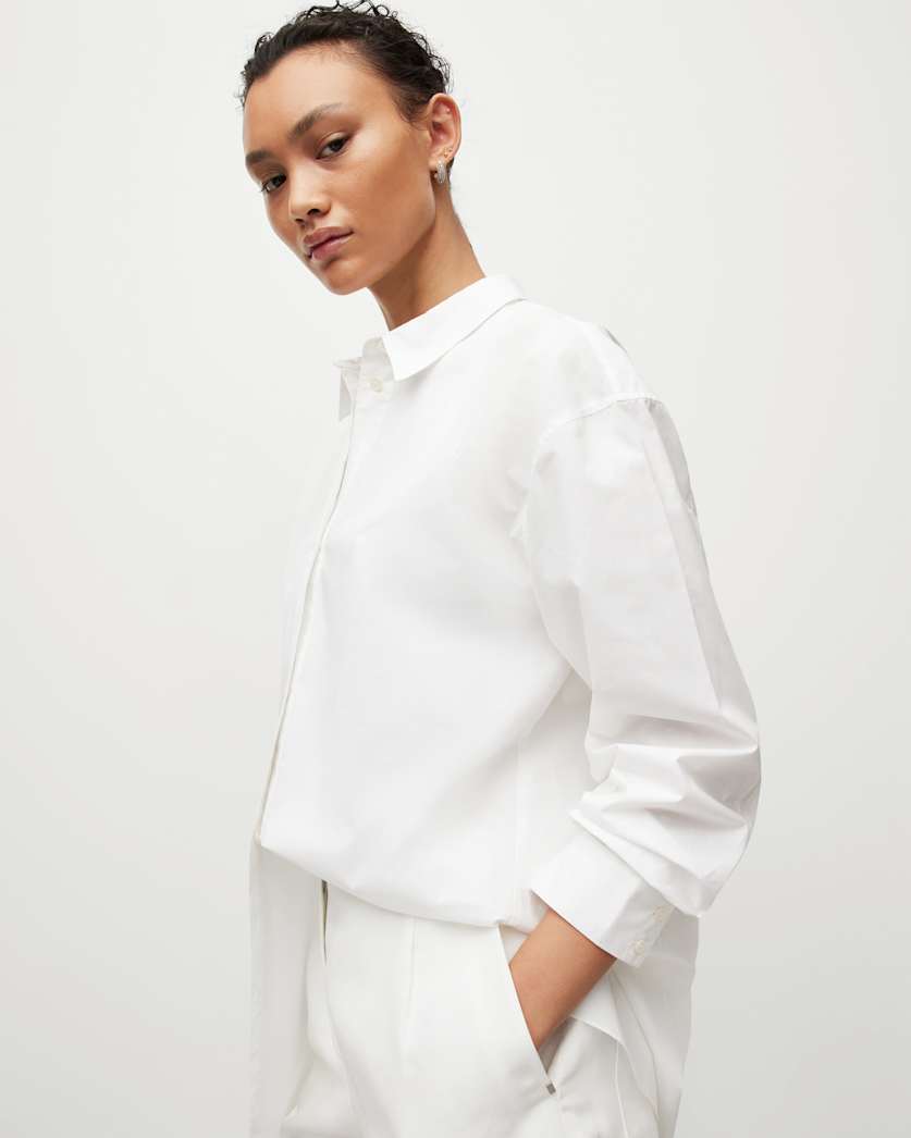 Sasha Oversized Split Hem Shirt