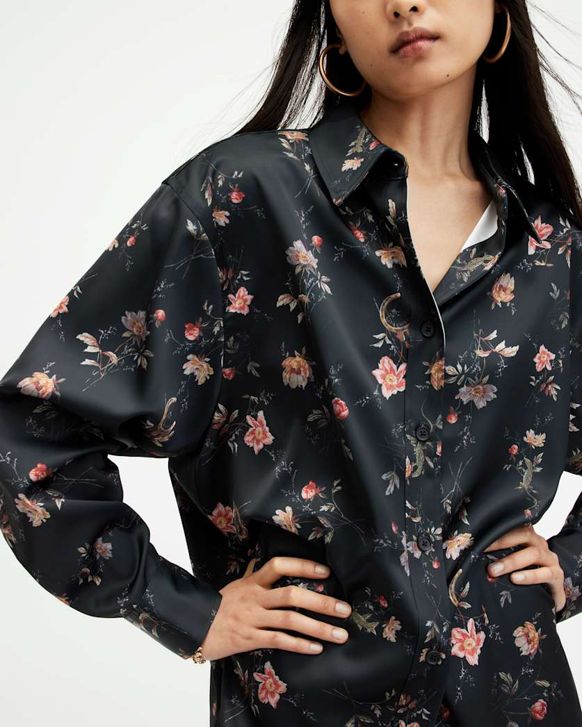 Louisa Tanana Floral Print Relaxed Shirt