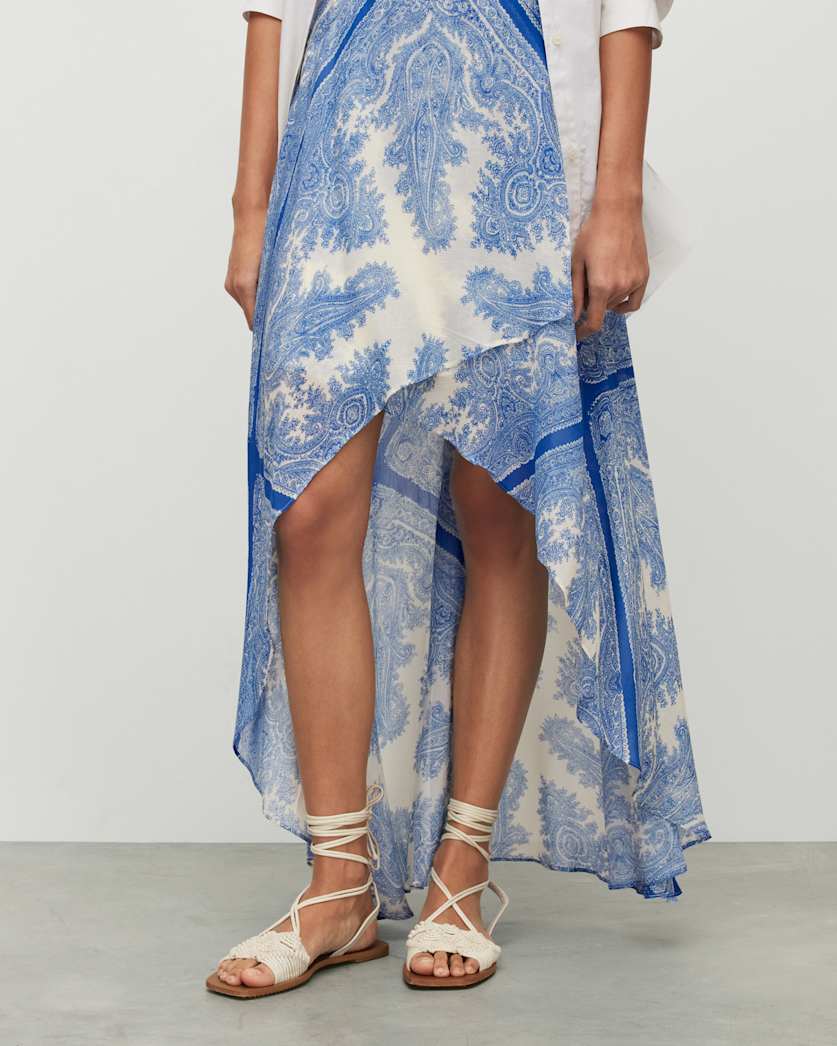 Slvina Rafaela Asymmetric Midi Skirt