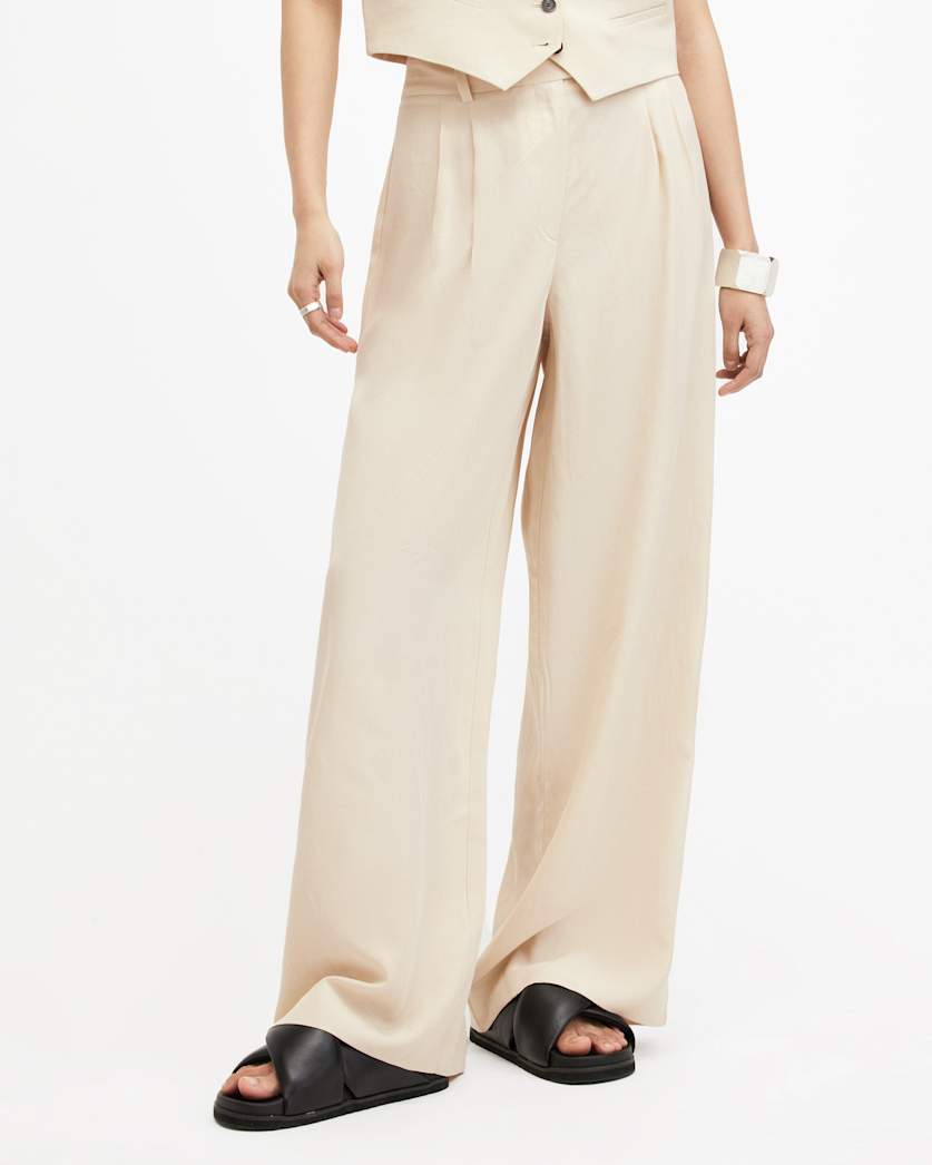 Deri Lyn Linen Blend Trousers