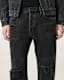 Reid Repair Distressed Straight Leg Jeans