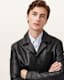 Watts Cropped Leather Blazer