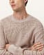 Aspen Waffle Texture Crew Neck Ramskull Jumper