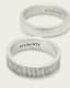 Eason Textured Sterling Silver Ring Set