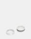 Mars Textured Sterling Silver Ring Set