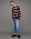 Aurora Fluffy Striped Relaxed Fit Jumper