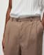 Envira Linen Blend Cropped Trousers