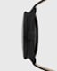 Subtitled GMT IV Matte Black Stainless Steel and Slate Leather Watch