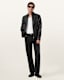 Cora Leather Snap Back Collar Jacket