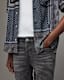 Cigarette Skinny Damaged Denim Jeans