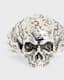 Moonskull Sterling Silver Signet Ring