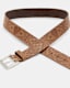 Darby Embossed Leather Belt