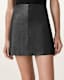 Renai Slim Fit Leather Mini Skirt