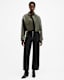 Ophelia Cropped Bonded Leather Jacket