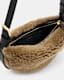 Half Moon Shearling Crossbody Bag