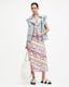Bryony Rainbow Print Midi Slip Dress