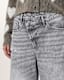 Aki Crossover Wide Leg Denim Jeans