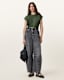 Mira Cropped Satin Drawcord T-Shirt