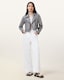 Elora Cropped Slim Leather Biker Jacket