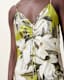Alexia V-Neck Drawstring Midi Slip Dress
