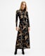Mina Slim Fit Printed Maxi Dress